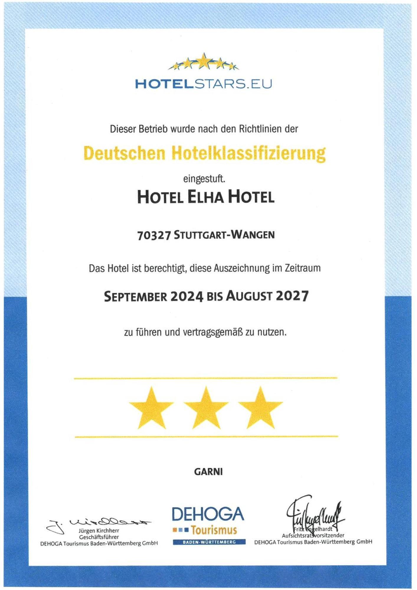 Elha Hotel Stuttgart Exterior photo